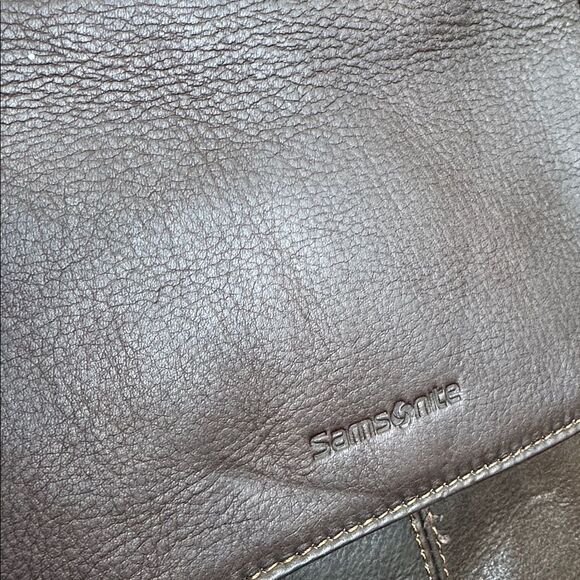 Samsonite genuine leather messenger briefcase business laptop bag luxurious - Picture 11 of 14